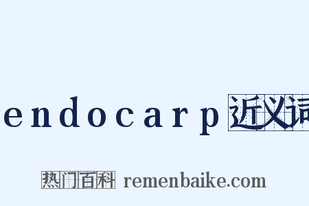 endocarp近义词是什么意思的图片